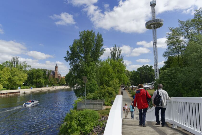 Heineufer mit Buga - Aussichtsturm © Boettcher