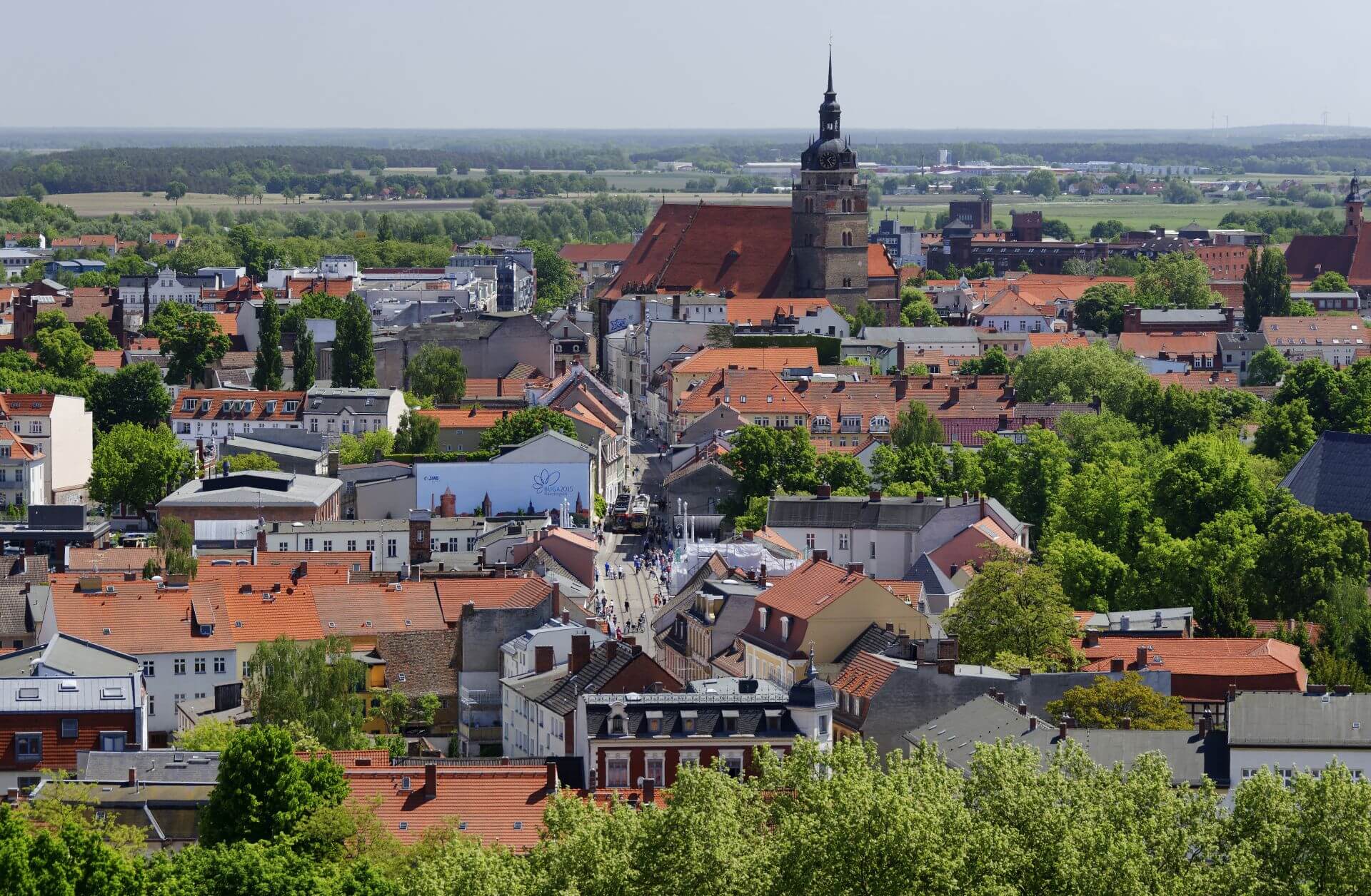 Hauptstraße von oben in Brandenburg an der Havel © Boettcher